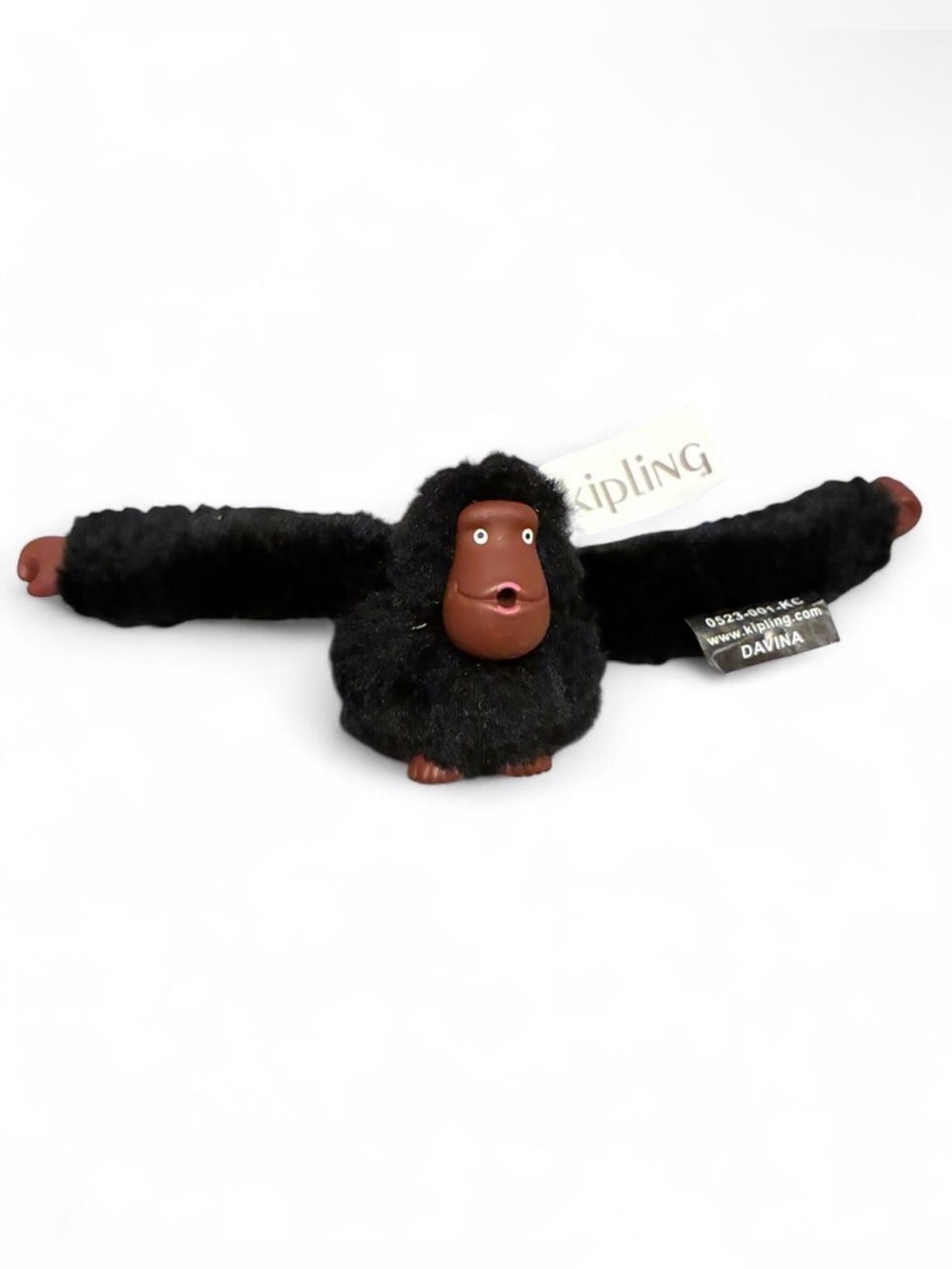 Kipling Keychain Black Monkey Davina NWT